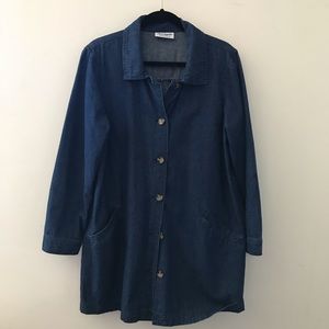 Hip Length Light-Weight Denim Jacket